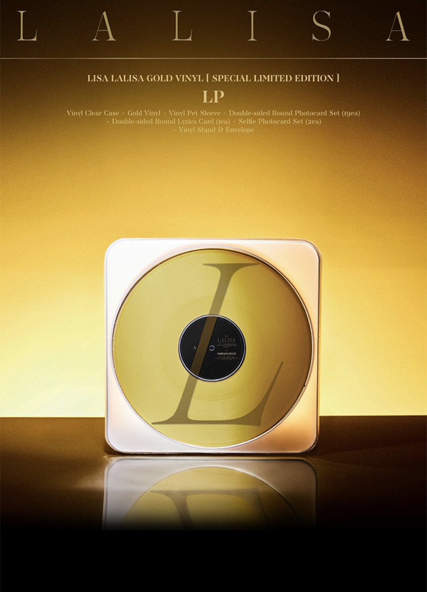 LISA LALISA GOLD VINYL LP [SPECIAL LIMITED EDITION] @BLACKPINK
