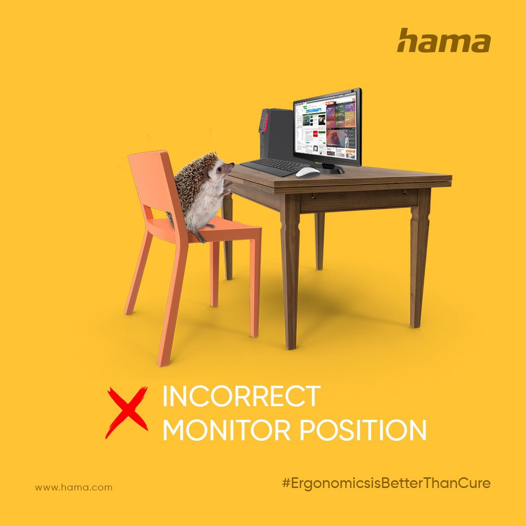 HamaGulf's tweet photo. Next time you complain about your endless back pain know the reasons that trigger it. Switch to Hama's ergonomic solutions and maintain a healthy back.
#ergonomics #ergonomicsdesign #ergonomicsatwork #ErgonomicsBetterThanCure https://t.co/tK0WXgzuVE