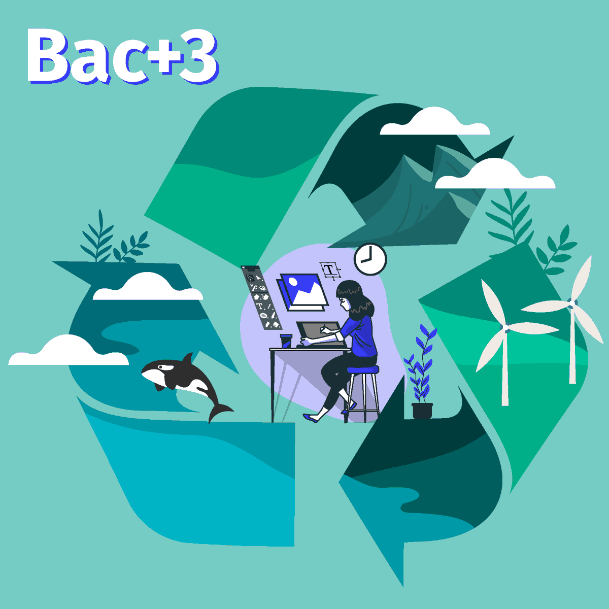 cepreco's tweet photo. 💥 Avez-vous trouver nos dernières nouveautés ?!

👀 A partir de septembre vous retrouverez : 
- Le Bac+3 Designer Graphique en communication écoresponsable ♻ 🎨
- Le Bac+5 Manager Entrepreneurial de projet numérique et stratégie digitale 💻👁‍🗨

Plus d'infos cette semaine 😉 https://t.co/oYl9qz6Fvm