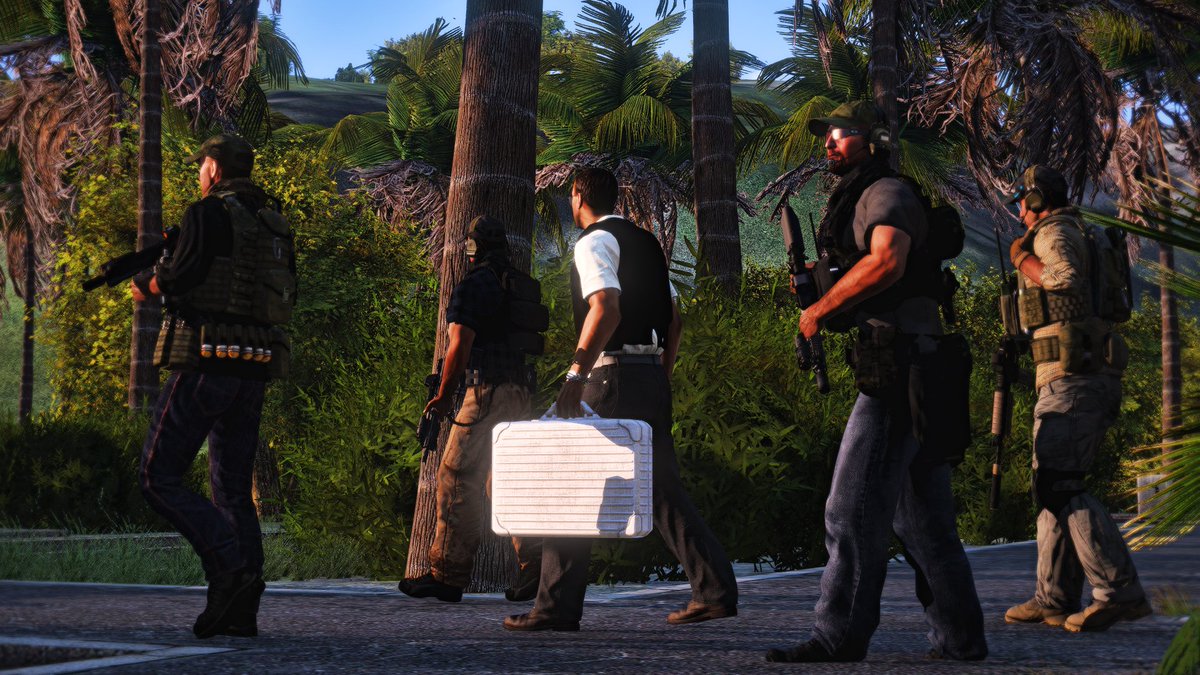 Eskorta VIP-a przez drużynę PMC 
#arma3 #screenshot