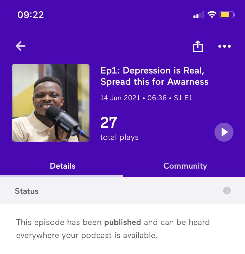 BarhamTalks's tweet photo. Check out our First Episode on All listening Platforms by Simple Seach “#BarhamTalks”
‘Yes sometimes life can prove to you that you don’t belong to it, but giving up on yourself is never an option, don’t quit’
https://t.co/oFsXPI9T2U https://t.co/YeK9NuQDz5