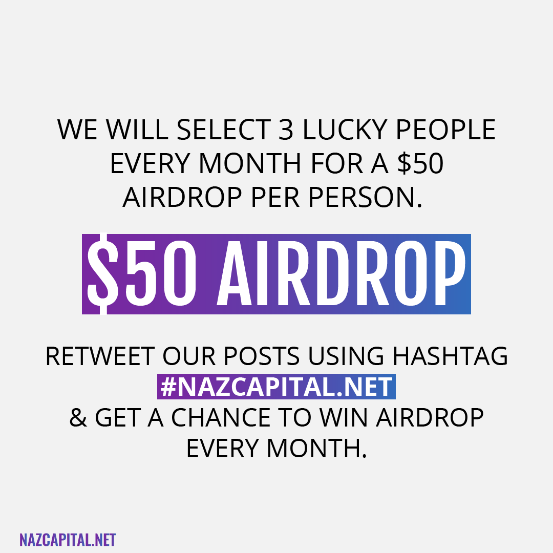 NazCapitalbyZH's tweet photo. #BTC 
We've decided to give an Airdrop of $50 to 3 people every month. To win the airdrop retweet our tweets with a hashtag #nazcapital.net and get a chance to be among the 3 lucky people every month.
#NFTs #cryptocurrency https://t.co/cz8m9LB2sL