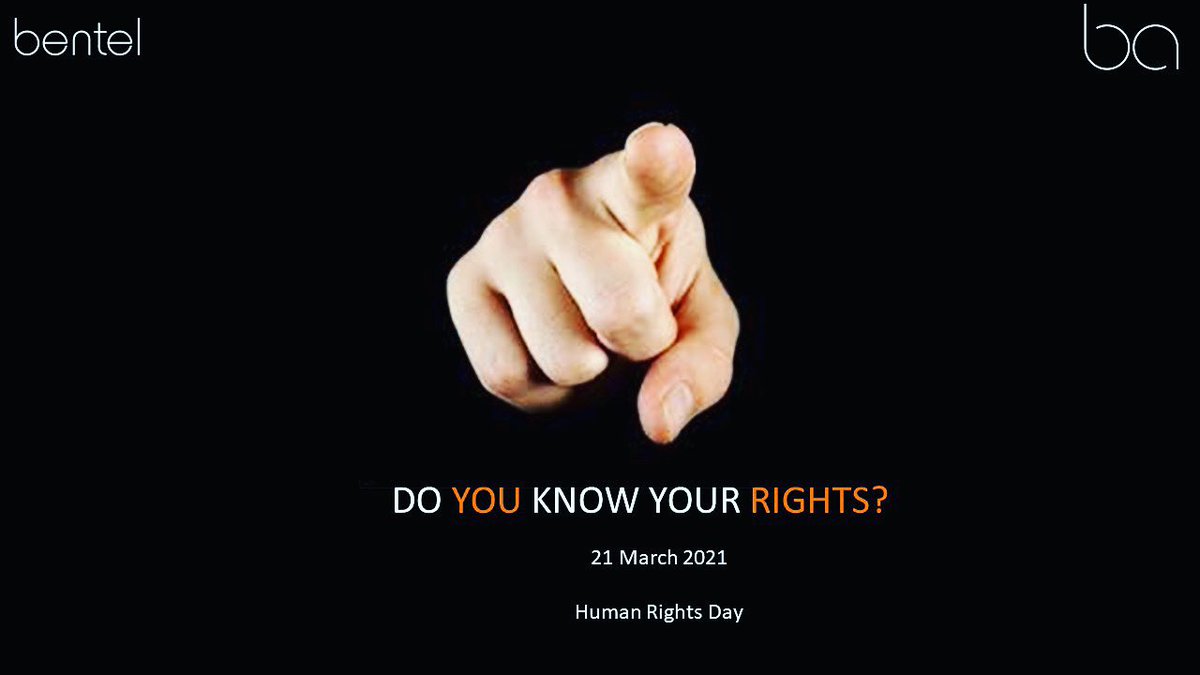 Bentel_Assoc's tweet photo. Human Rights Day enshrines the rights of all people in South Africa and affirms the democratic values of human dignity, equality and freedom.
 
#BentelCelebratingHumanRightsDay https://t.co/RC4ZdXGOaW