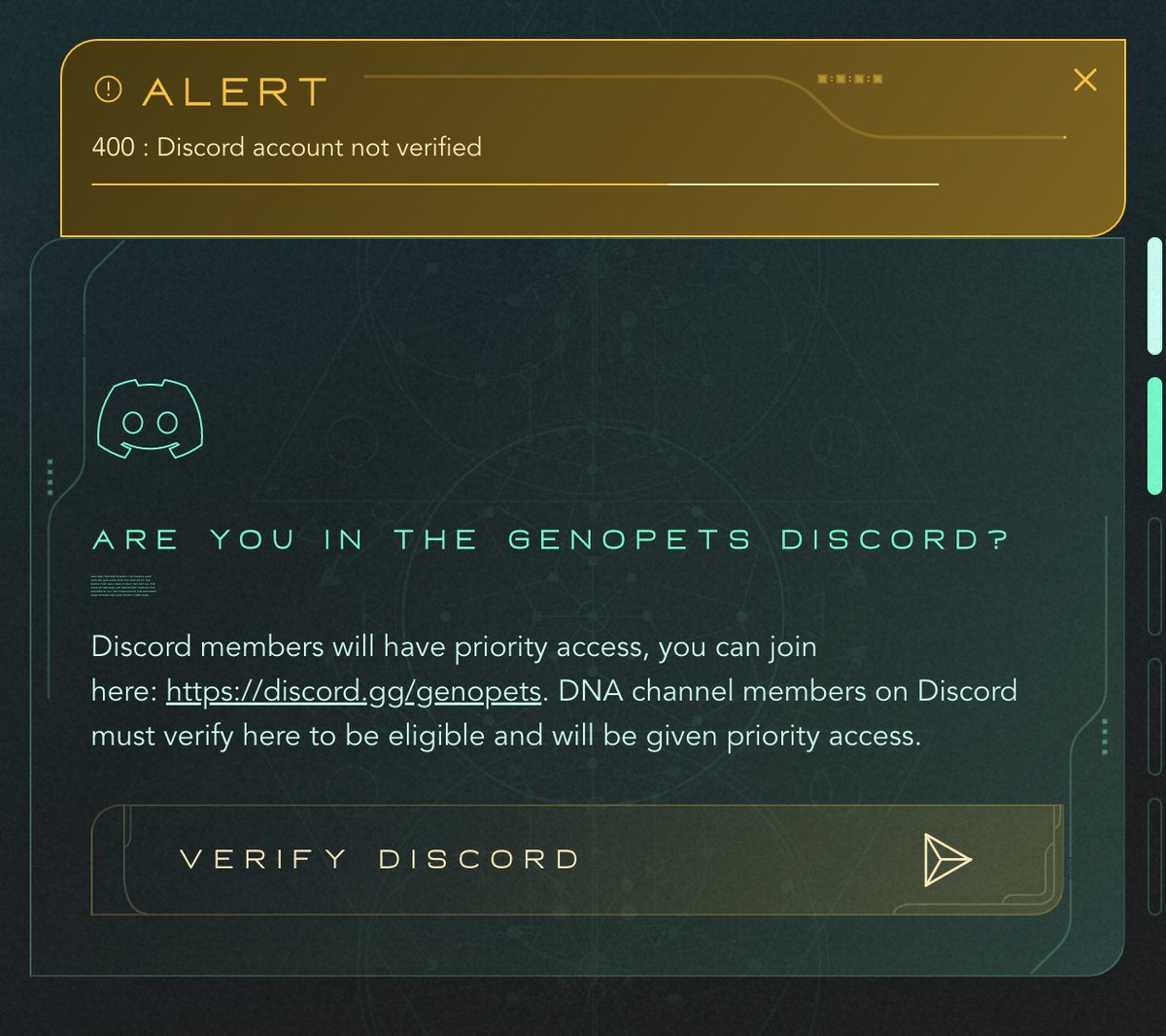 Erumina Genopets攻略組 Nftgame Keijiro Genopetsディスコードのグループは入ってますか 最初に出てくる文章に があるのでそれを押していない 日本サーバーのチャットに参加できているなら大丈夫です または複数アカウントで別アカウントが紐