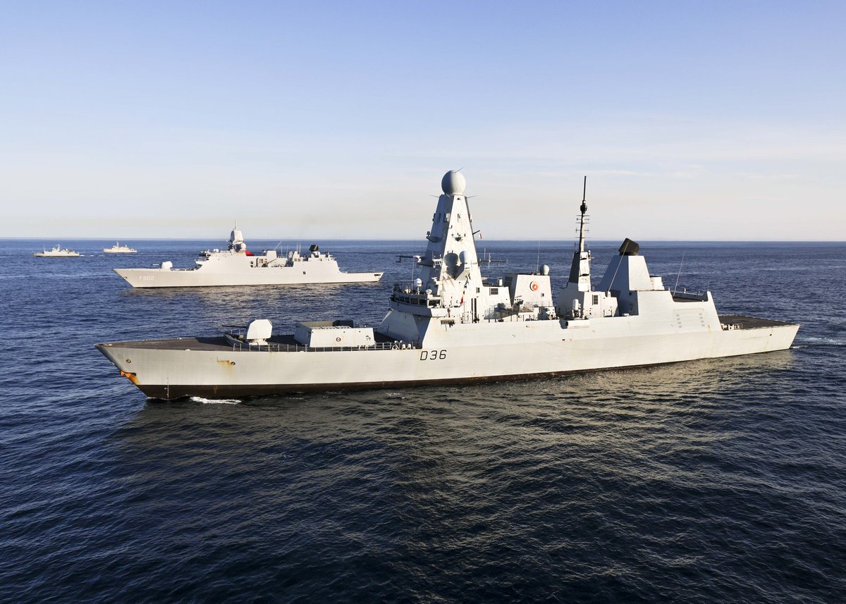 Hms defender protecting the nato taskgroup