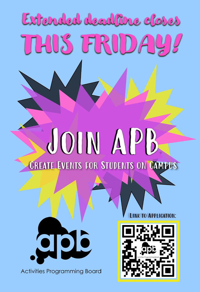 Applications to join the Activities Programing Board are open through this Friday at nku.edu/~apb/apply
Put on fun events for NKU's campus and community!