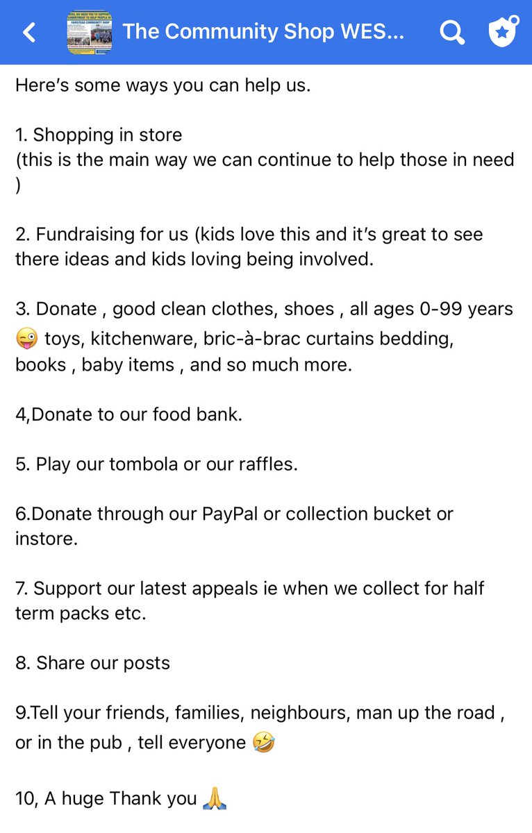 We need your support so we can continue helping those in west norfolk. 
Below is a list on some ideas on how you can help us.  Thank you all so much @RadioWNorfolk @YourLocalPaper @TheLynnNews @westnorfolk #weneedyoursupport