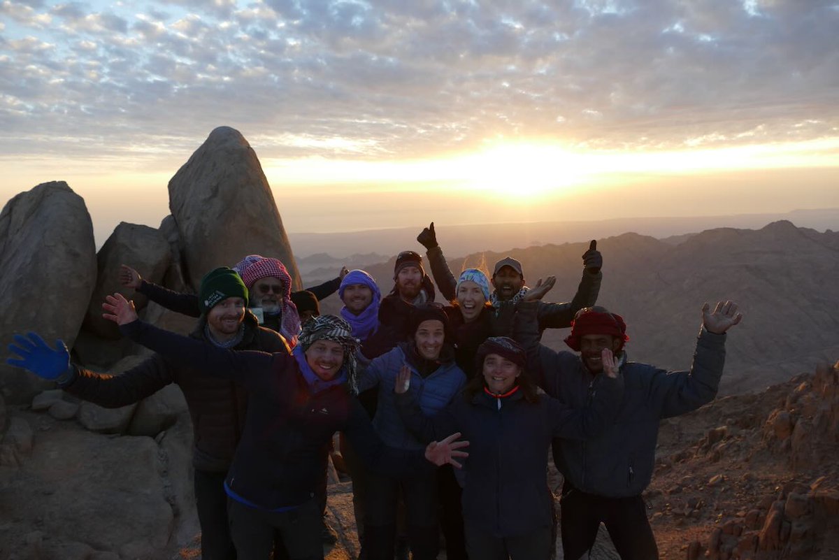 sinaitrail's tweet photo. The Sinai Trail recently finished its 1st thru hikes since the start of the #pandemic. 3 hikes totalling nearly 40 days ran on different parts of the trail with hikers from #Egypt &amp; beyond. After 2 yrs the trail is working fully again; big thanks to all hikers &amp; guides 🐪⭐️❤️ https://t.co/iH9DNSxfQC