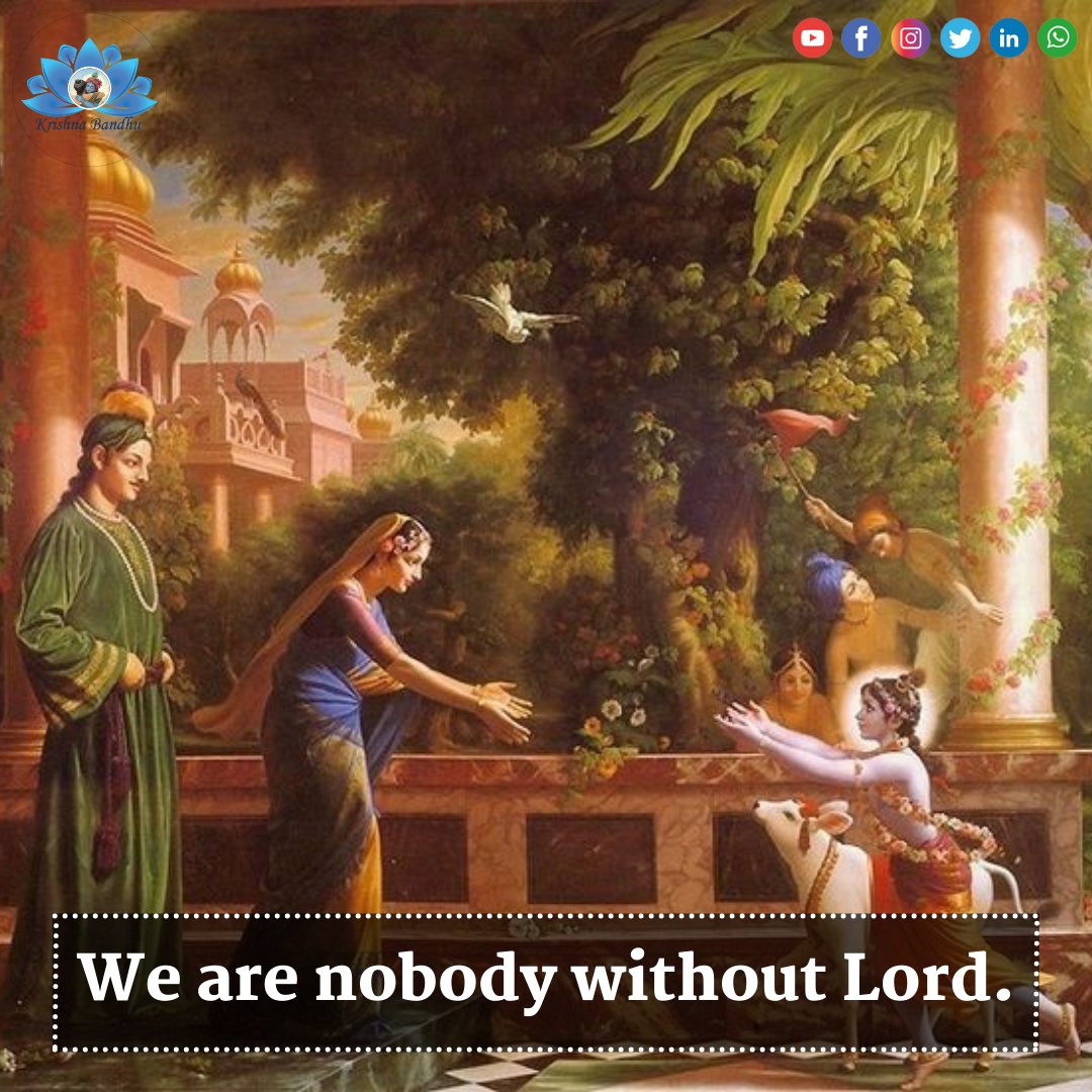 KrishnaBandhu4's tweet photo. We are nobody without Lord.
#KrishnaBandhu #Krishna  #BahrainGP #MphoWaBadimo𓃵 https://t.co/0EL4vHxYrg