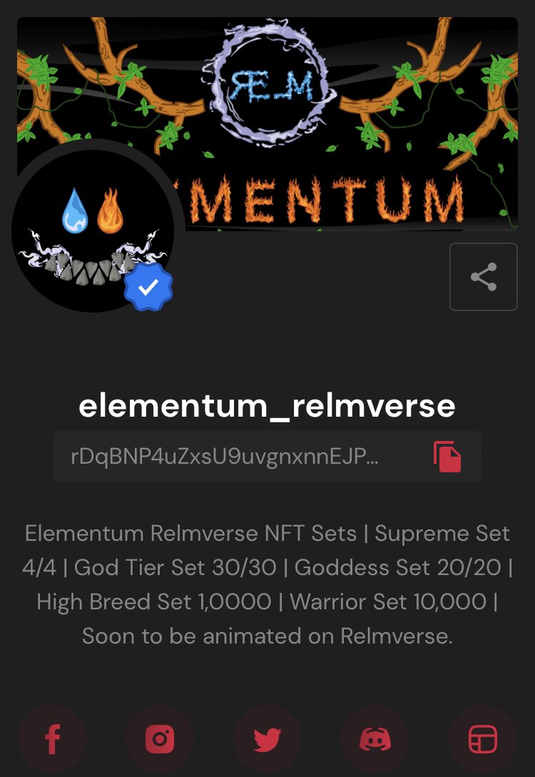 RealELementuM's tweet photo. Wassup Wassup #Elementum Fam🤘Make some noise🔥🔥🔥

We will be minting our first batch of God Tier NFTs this 3 days from now on @realSologenic 🚀 Take Note! That first week of minting will be 80% OFF of it's Actual XRP value posted on Sologenic MP if you bought it using $RELM🥶 https://t.co/8pFPQQIqcd