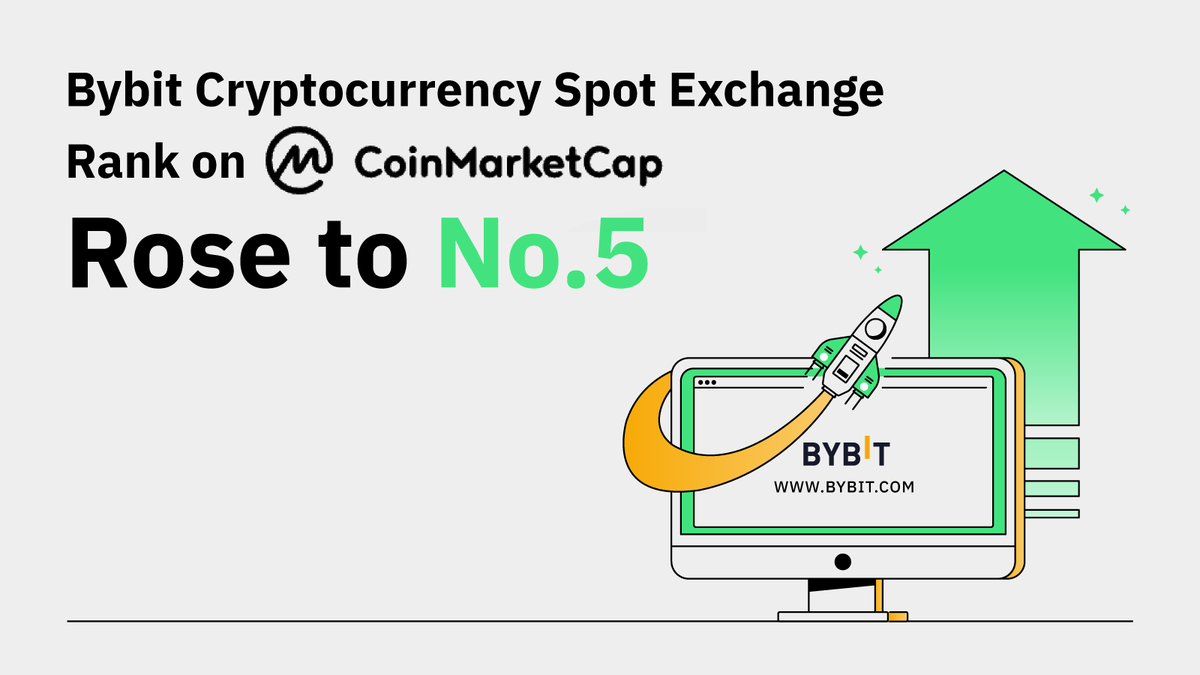 Bybit_Official's tweet photo. 🎉 Bybit is now ranked No.5 on @CoinMarketCap's Spot Exchange Ranking!

👀 Where will we be next?

👉 Read More: https://t.co/cAAzFOCkOX https://t.co/RDWObNKhSj