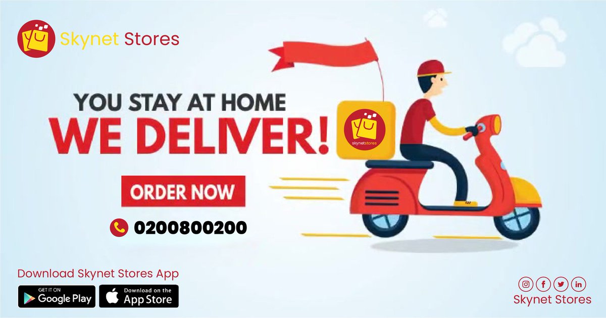 SkynetStores's tweet photo. Enjoy shopping with us this New week and have your items delivered at your comfort. Shop here https://t.co/sXnq41LNpS or download our App to enjoy special offers. https://t.co/t0tOUYZrfF