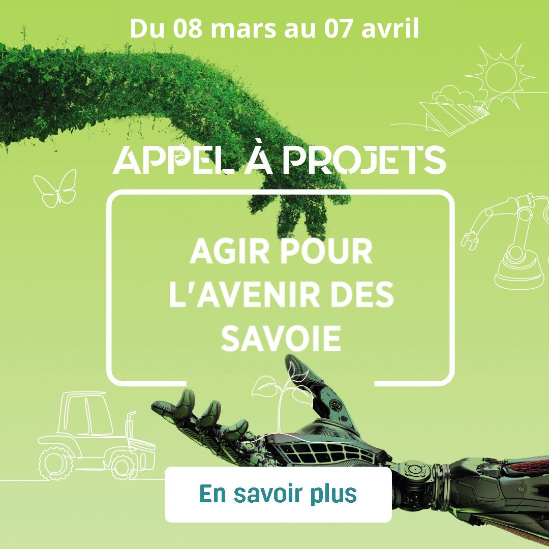 Vous avez un projet innovant concernant le recyclage ou le réemploi de matériaux, qui implique des retombées positives en Savoie ou en Haute-Savoie ? 
Jusqu'au 7 avril, candidatez à la 2ème édition de l’appel à projets « Agir pour l’Avenir des Savoie ».  appel-a-projets-ca-des-savoie.fr