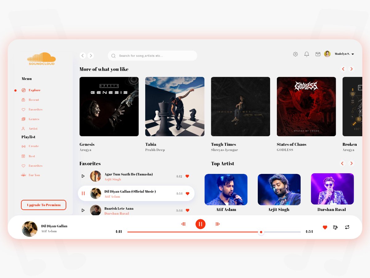 HafeezMutahar's tweet photo. I just Uploaded "Soundcloud Redesign" on @UpLabs

👉 Download it here: https://t.co/GYguGhENJD https://t.co/LHWY4JKACq