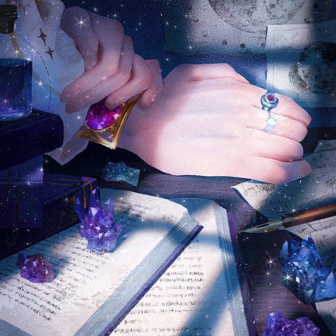 「purple gemstone」 illustration images(Latest｜RT&Fav:50)