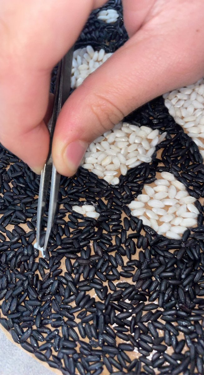 DrCodeine_Eth's tweet photo. @mrsilvernft Rice Art. This is my art made fully out of rice, every single grain of rice is hand glued singularly into a canvas with white liquid glue, the canvas is a cardboard box because of my lack of materials but my big will to do something for the community. Discord: Dr.Codeine#9402 https://t.co/cO0NkEcjTr