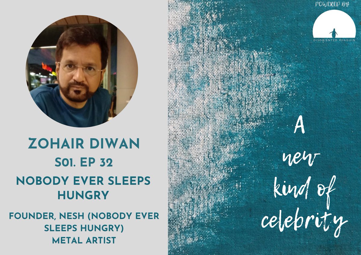 Episode 32 is LIVE! Listen here - link.chtbl.com/ZohairDiwanEp3…

In this episode, we celebrate Zohair Diwan. <a href="/ZohairDiwan/">zohair diwan</a> is a metal artist  and the founder of the organisation Nobody Ever Sleeps Hungry <a href="/EverNesh/">NESH (NOBODY EVER SLEEPS HUNGRY)</a>.

#leadersship #hunger #eradicatehunger #podcast #podcastcommunity #share