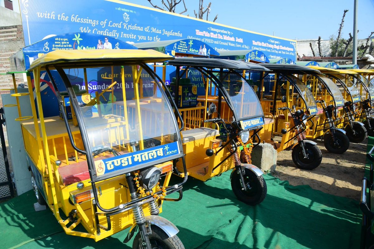 cocofreshjaipur's tweet image. COCO FRESH Getting ready for launch
Our ready to serve E-rickshaw.

#cocofresh #Jaipur