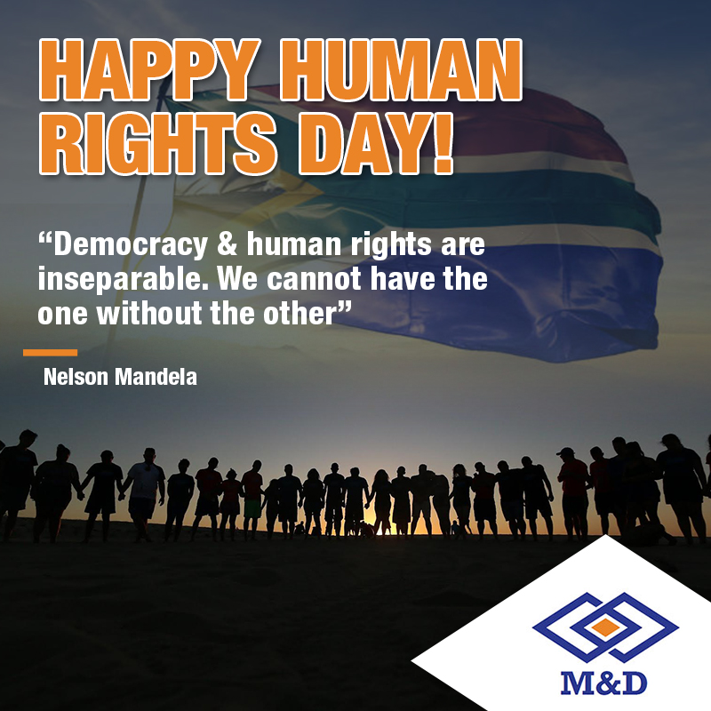 M&amp;D Construction Group joins all South Africans in commemorating this important day when citizens of the country rose up to fight for the rights that we value today. They are enshrined in our Constitution, hailed as one of the most progressive in the world. #HumanRightsDay