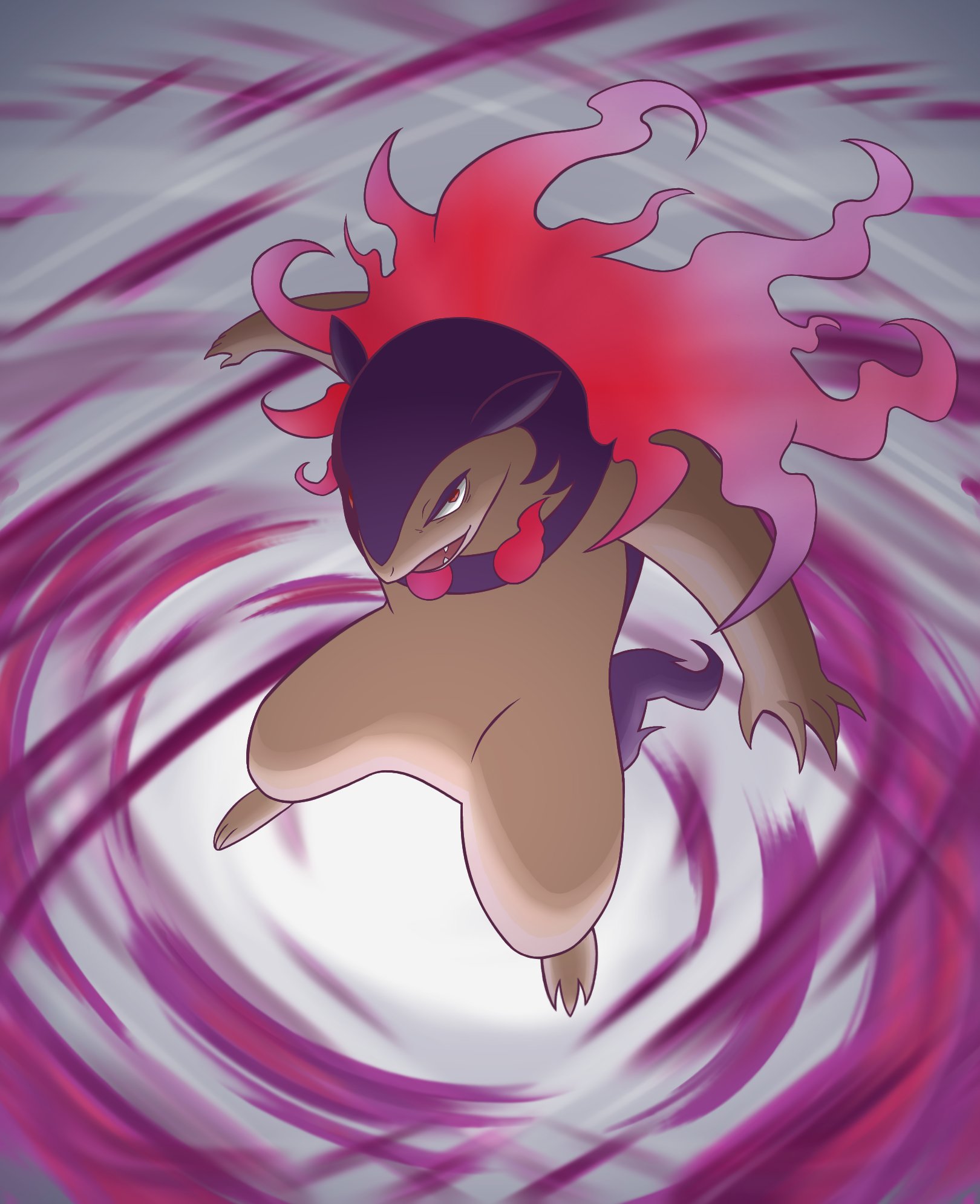 Saiki 絵描きアンノーン 百八の鬼火に 呑まれて燃えろ 百鬼夜行 ポケモンイラスト ポケモン好きさんと繋がりたい ヒスイバクフーン 千本桜景厳 T Co Lbmubus3jk Twitter