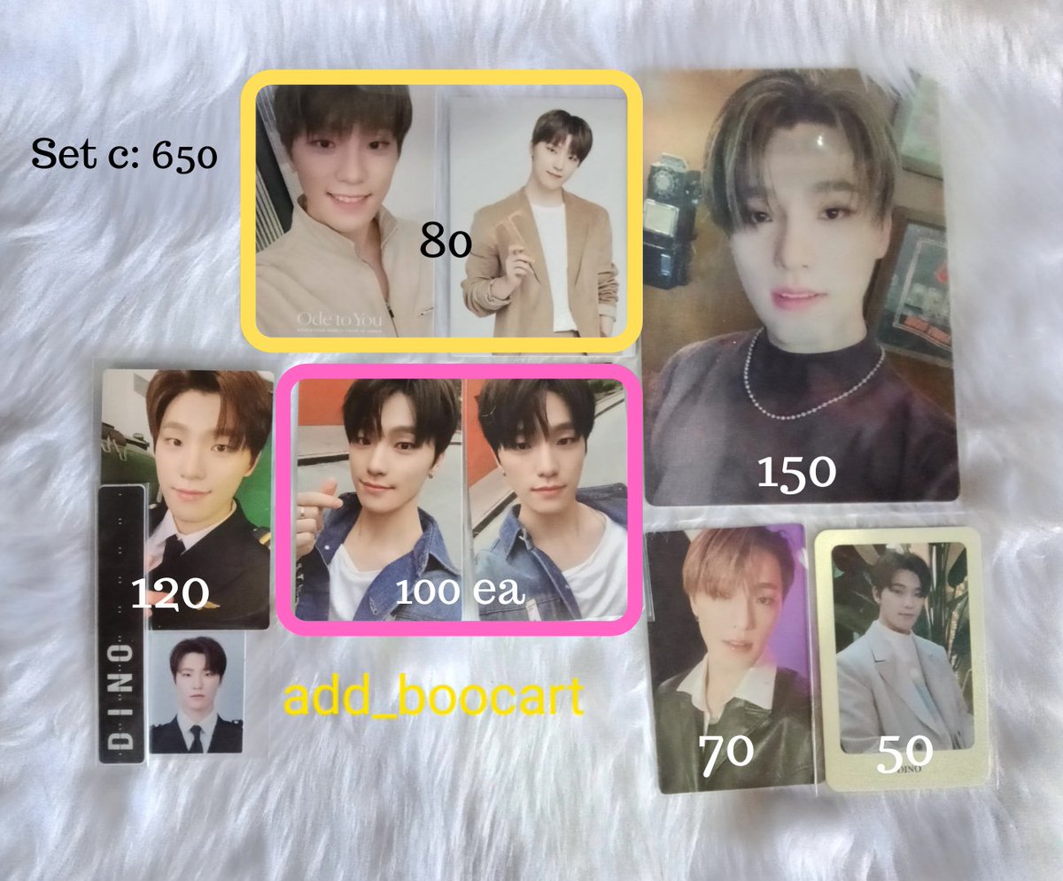 add_boocart's tweet photo. 》 wts lfb 《 
           ⤿ #boocart_sells

⇝ SEVENTEEN Dino random pc
⇝ Prio: set taker
⇝ (if) PAYO: 600php
⇝ read carrd before transacting ^^
                ⤿ https://t.co/MUwWVnI1iY

‧ svt dino semicolon pob carat ver lenti otr piloto 5th gen hg henggarae hana japan tc https://t.co/726ByRSMvp