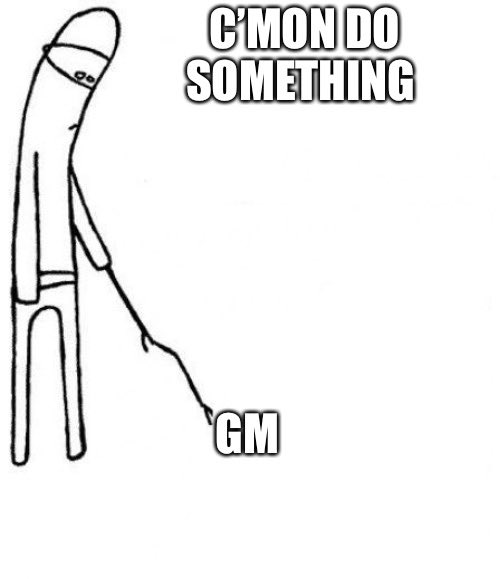 gm to those who do something.