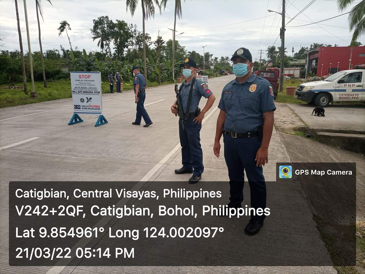 catigbianpsbppo's tweet photo. COMELEC CHECKPOINT 

#WeServeAndProtect
#TeamPNP 
#TeamPRO7AmigoCops 
#PNPCATIGBIAN 
#ProudToServeWithIntegrity https://t.co/Lw43Bvk8Wf
