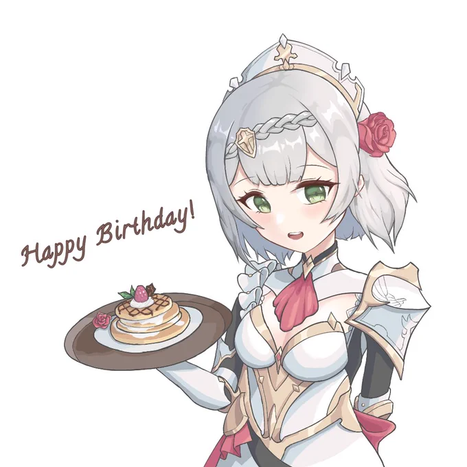 誕生日のノエルちゃん描きました〜!#原神 #GenshinImpact#ノエル生誕祭2022 