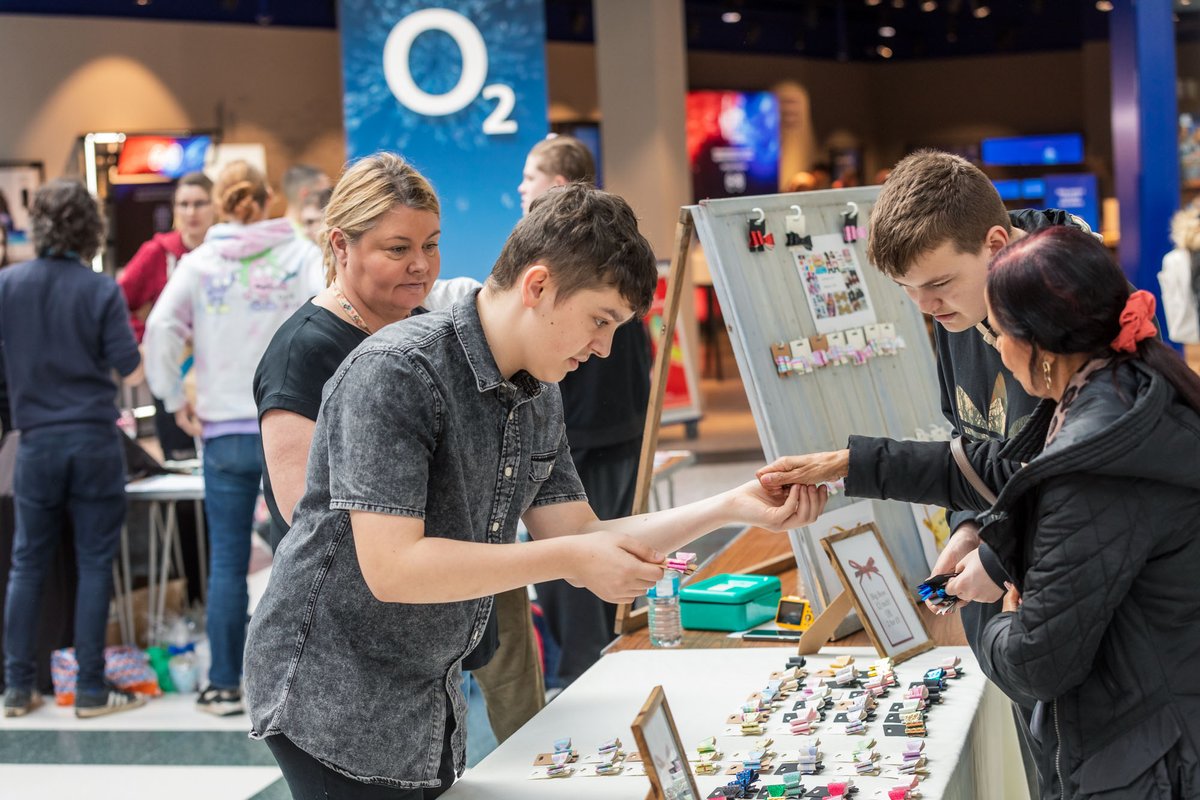 The Willows School in Rotherham, looking mighty fine with their bows and accessories at the Trade Fair in Leeds. Kids loved them, adults loved them, we loved them!
Photo: <a href="/ade_mcfade/">Adrian Wilson</a> 
<a href="/jane_walton/">Jane Walton</a> @thisisgaryking <a href="/LouiseManley1/">Louise Manley</a> @sdavies1971 <a href="/youngenterprise/">Young Enterprise</a> @HighFlyingComms