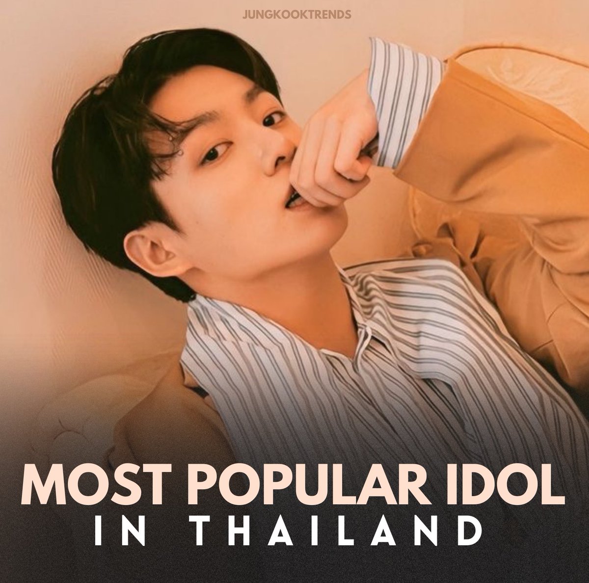 jungkooktrends's tweet photo. Jungkook is voted as the MOST POPULAR IDOL in Thailand. https://t.co/Hx8lwHfsPu