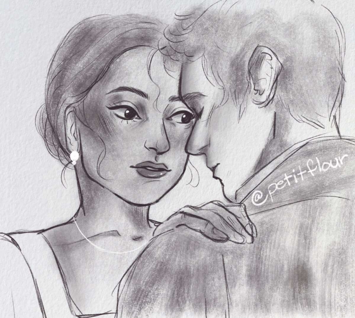 A quick sketch of Kate Sharma and Anthony Bridgerton. I’m so excited for season 2! #bridgerton #bridgertonseason2 #wip