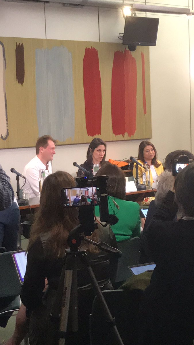‘How many foreign secretaries does it take to bring someone home? Five?’- Nazanin speaking at a press conference now