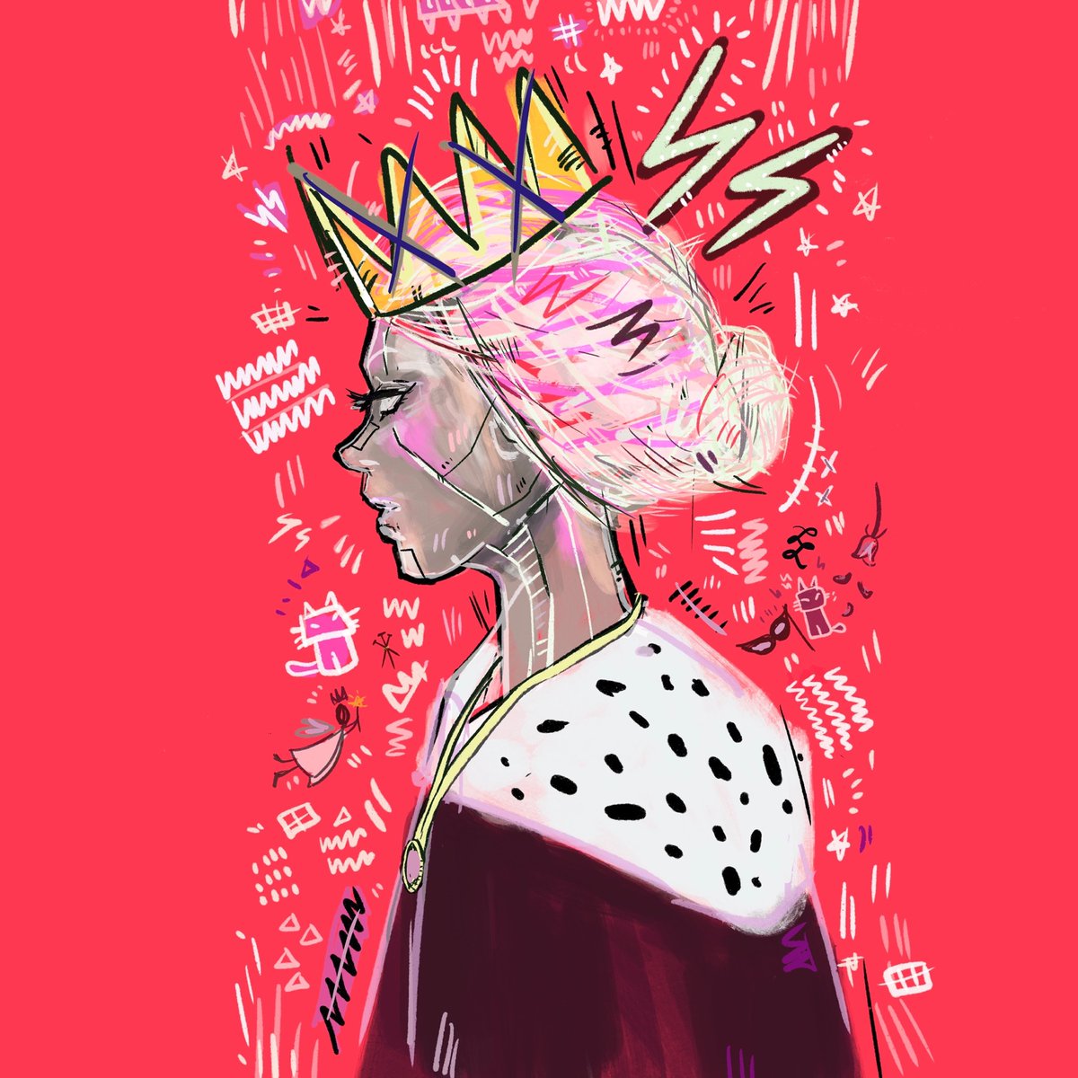 BelakangPentasZ's tweet photo. ⚡⚡ #DrRobo7 “Uncrowned Queen X, Bloodline II”, Portraiture Series, 2022. just got sold for 0.05BNB ($19.7).
Link: https://t.co/alFsJ4ZtYv
#Pentas https://t.co/4dZVm4oQE6