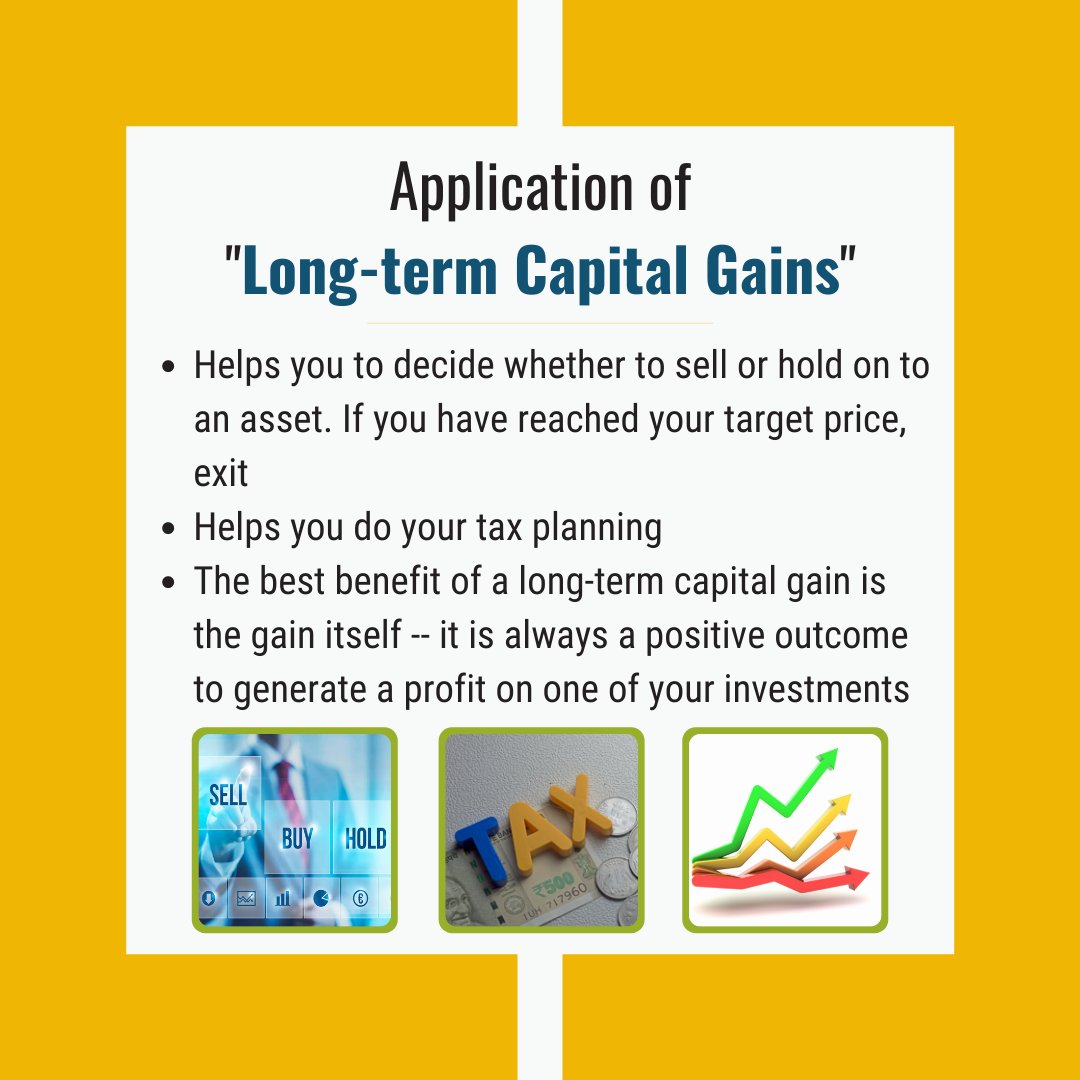 thinkaccompt's tweet photo. Capital gains mean the profit earned by an individual on the sale of his investment in assets such as stocks, real estate, bonds, commodities, etc. Basically, it is the 'gain' made on 'capital investment'. 
.
.
.
.
.
#accounting #business #finance #accountant #longterm https://t.co/uGa0UT3ha7