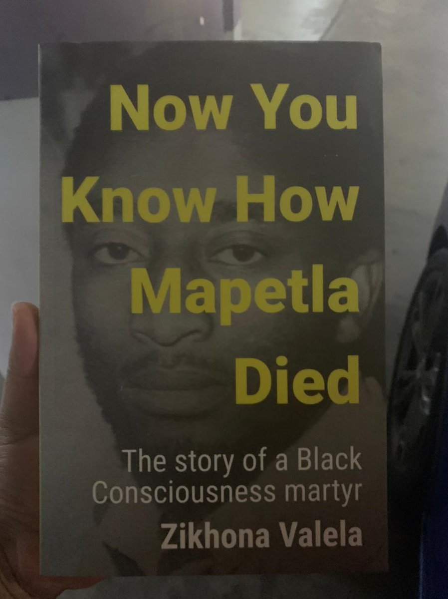 Mapetla Mohapi's daughter sis <a href="/KoneGugushe/">Kone</a> just sent me this photo of her copy Tafelberg Publishers couriered. Sis' Kone and her sister sis Motheba co-authored a heartbreaking but beautiful afterword- a letter to their beloved dad. We're 10 days from the publication date.