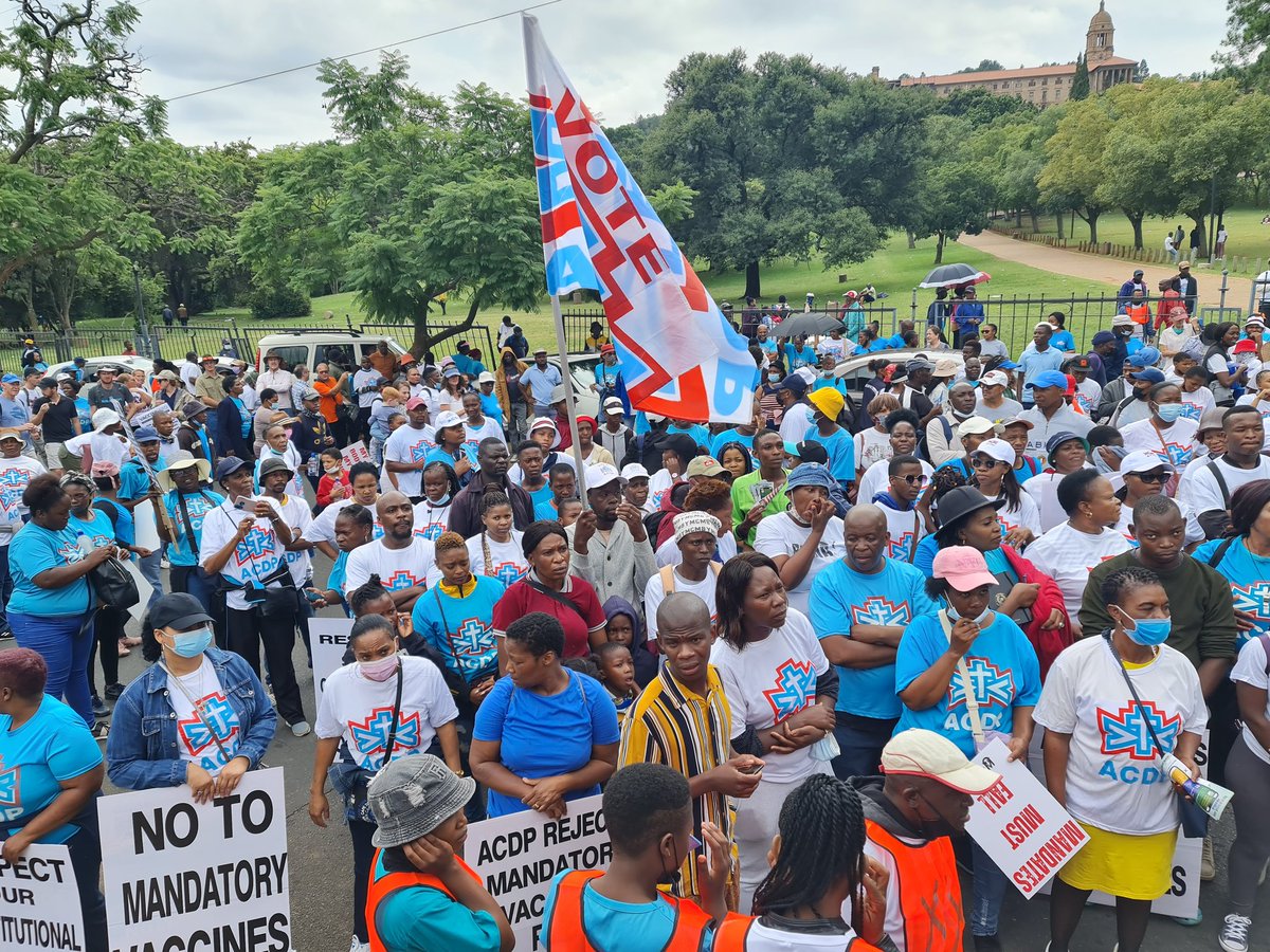 ACDP_GPL's tweet photo. ACDP MARCH AGAINST MANDATORY VACCINATION IN HUMAN RIGHTS DAY 

[IN PICS] https://t.co/30dYTeSMJX