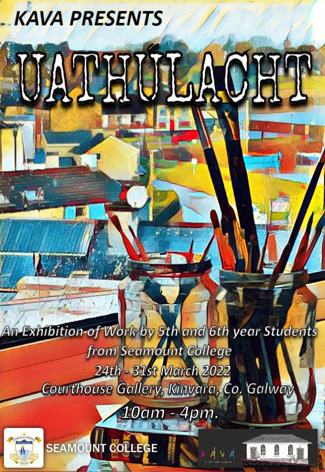 Seamount College Students' exhibition opens Thursday 10am - 4pm in the Courthouse, runs until the 31st of March! #KAVA #kinvara #seamount #artstudents #visualartsireland #artingalway #galway
