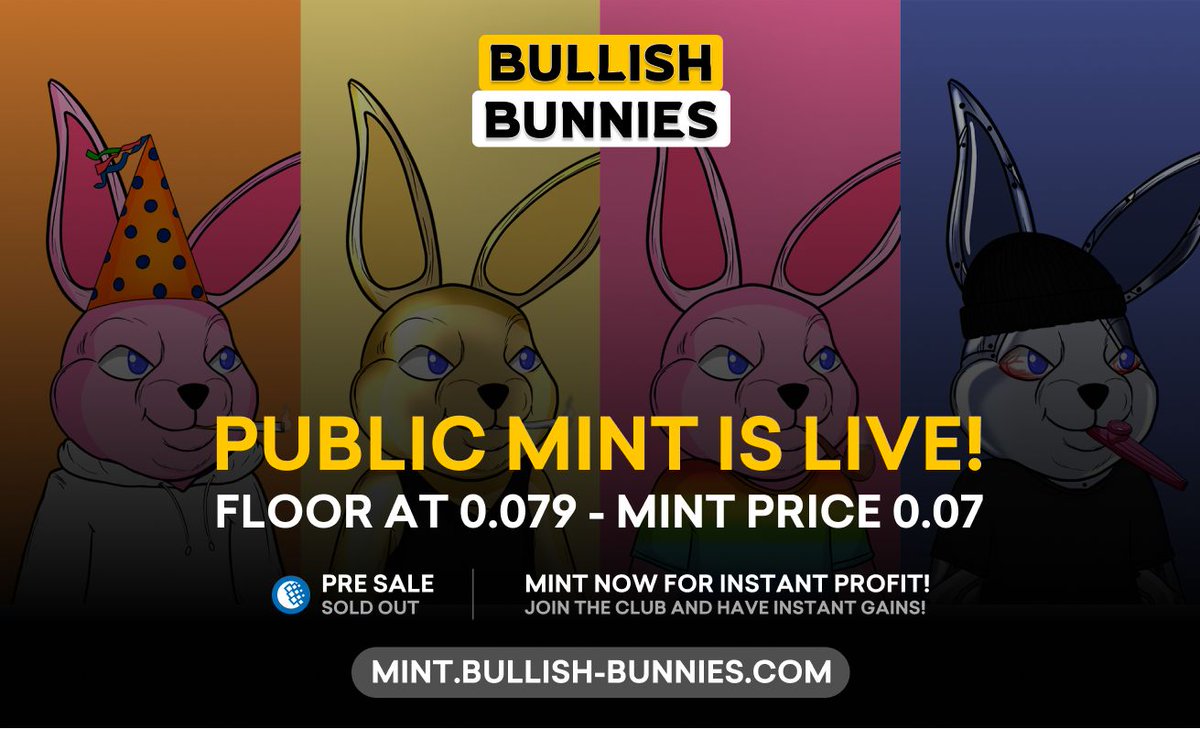 bullish_bunnies's tweet photo. https://t.co/pTia4ts15M
Join the family 

#NFTCollection #NFTartist #NFTGiveaway #NFTLaunch #NFTMarketplace #opensea #NFTdrops #NFTcollections https://t.co/lGG4nUieHk
