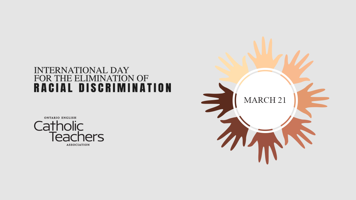 OECTAProv's tweet photo. Today is the International Day for the Elimination of Racial Discrimination. In our everyday lives we can make a difference: we can stand up for change, show empathy, educate, and strive to learn more. We can unite to end racism. https://t.co/C3g3D2YocW
