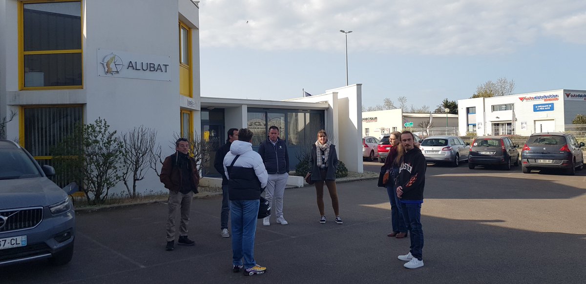 DavidDFPE's tweet photo. Visite de l'entreprise ALUBAT des Sables d'Olonne ce matin avec des demandeurs d'emplois dans le cadre de la semaine de l'emploi maritime⛵️🌊
Une visite de qualité qui a suscité des vocations !🇸🇲
#TousMobilises https://t.co/x7DpER2XK0