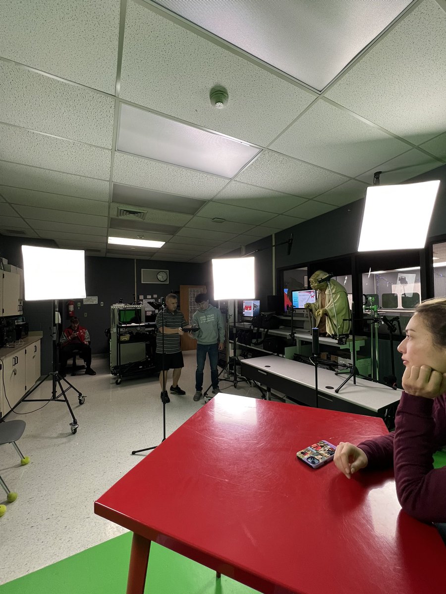 Helping setup for @hprhs_Andrew @Hprhs_leia and @hprhs_hannahd new HOT video! <a href="/HPRwildcats/">High Point Regional High School</a> <a href="/soldano_brian/">Brian Soldano</a>