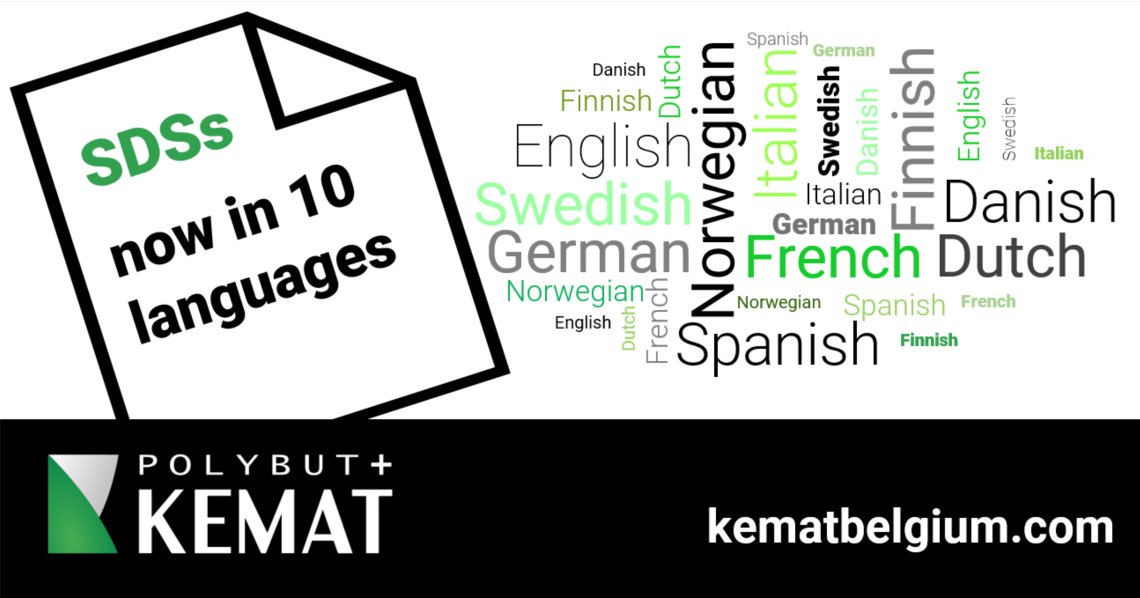 kematbelgium's tweet photo. #Kemat #SafetyDataSheets (SDS) are now available in 10 languages!
Polybut Low Viscosity Series
https://t.co/uMhd6Pntet
Polybut Medium & High Viscosity Series
https://t.co/oPt12QrMSC
Polybut HR
https://t.co/wajsxexYTQ
📞 +32 2 219 48 11
📧 sales@kematbelgium.com
#polybutene https://t.co/w4TVxCXHZH