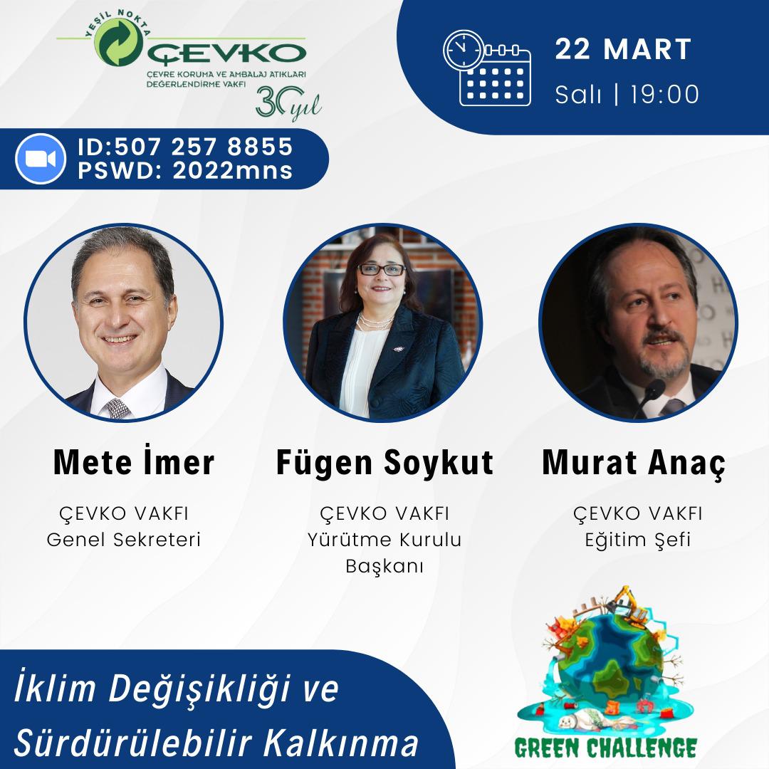 KokluSecil's tweet photo. @GreenchallengeE projemiz kapsamında 22 Mart Dünya Su Gününe özel ÇEVKO Vakfı Yürütme Kurulu tarafından "İklim Değişikliği ve Sürdürülebilir Kalkınma" sunumu gerçekleştirilecek davetlisiniz🥰
@tretwinning @ManisaTwinning @yunusemre_mem @il_mem_45 @FatmaKu81278119 @53eferdem https://t.co/lD0EBqgmPs