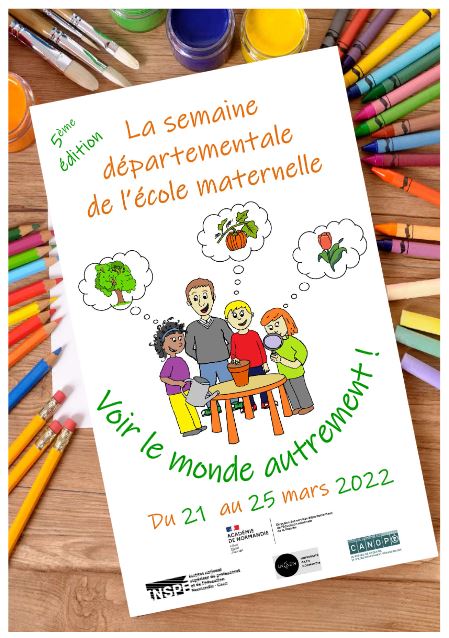 SDMater50's tweet photo. Du 21 au 25 mars 2022: 5ème édition de la semaine départementale de l'école maternelle de la Manche. https://t.co/rGdaKBibA0
