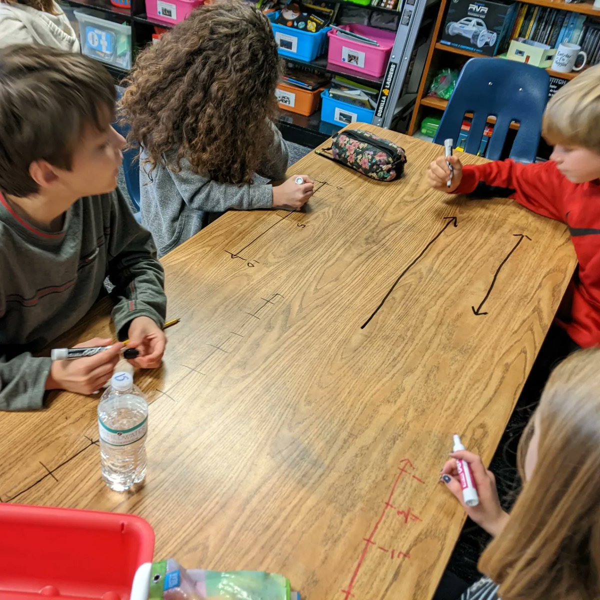 STEMismyJAM's tweet photo. Stretching our brains first thing this Monday morning! Can students generate a line plot with data that matches this story? @cfesmustangs #stemgeorgia https://t.co/wTXKezhFtF