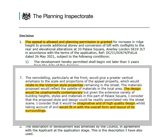 So satisfying when the inspectorate calls your scheme "unashamedly contemporary" and "imaginative", besides of course "high quality design".
.
#planning #appeal #design #architecture #contemporary #unashamedlycontemporary
