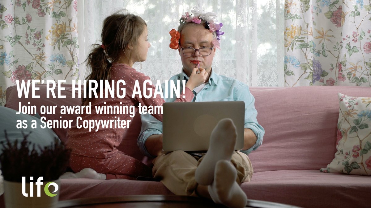 Lifeadvertising's tweet photo. Yes, we are looking for more talented people to join our ever-growing creative team!

Don’t miss out on this great opportunity, send your CV to recruitment@life-healthcare.com today! https://t.co/6Lv3HunzWZ