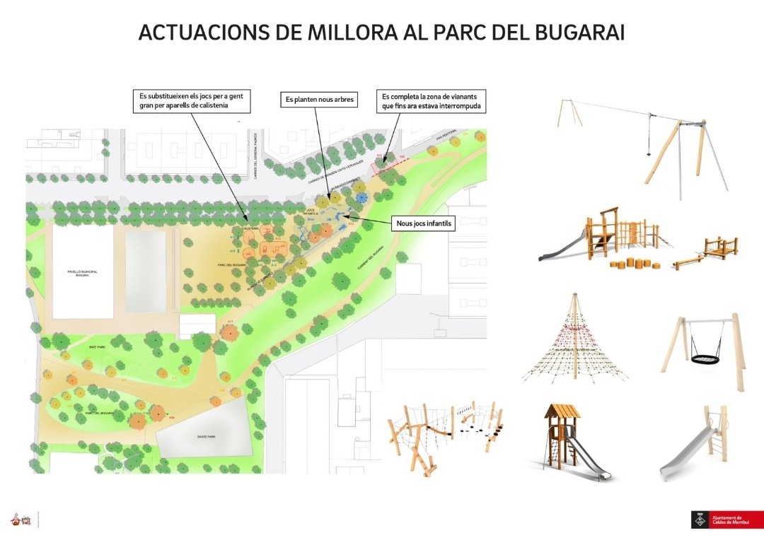 IsidrePineda's tweet photo. Comencem les obres de millora als 3 parcs del #Bugarai!
La placeta de Jacint Verdaguer, el Parc del Bugarai i la plaça de Lluís Artigas seran objecte de millora durant els propers mesos en una renovació que modernitzarà els espais verds d'aquest barri emblemàtic #CaldesDeMontbui https://t.co/O5aQRuttJm