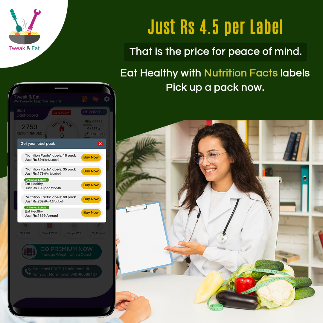 itspurpleteal's tweet photo. Wondering how many calories your food plate has?
Tweak your meal &amp; get the ‘Nutrition Facts’ of your Food Plate.
Download Tweak and Eat &amp; Choose from a pack of 15, 35, 60Labels, &amp; unlimited.
#nutrition #eatbetter #onlinenutrition #bestfitnessapp #tweak2eathealthy #tweatandeat https://t.co/LIcWnD1HAG