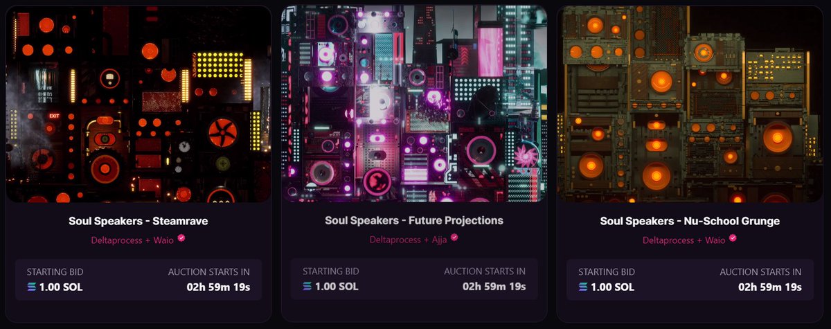 New AV #NFTCollection coming up today on <a href="/MagicEden/">Magic Eden 🪄</a> ! right on time to show it tonight at <a href="/liquidearth_nft/">Liquid-Earth Project</a> !
 <a href="/ajjaleu/">Ajja</a> <a href="/Waiomusic/">WAIO</a> <a href="/Railster/">Railster</a>